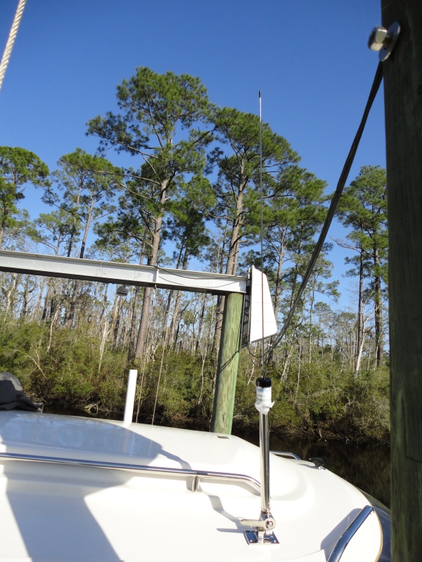 Starboard Antenna in \"up\" position