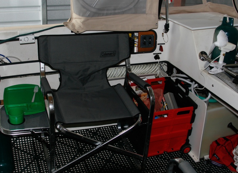 starboard cockpit ready for cruising