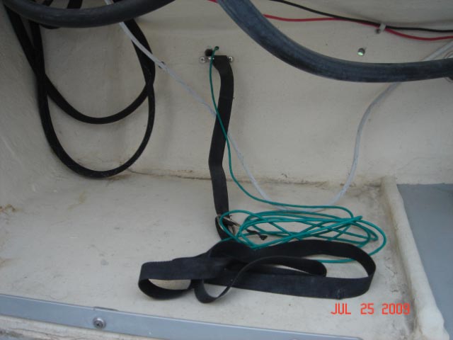 starboard inside - close call with tank tie down
