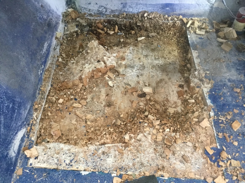 Starboard side almost cleaned out