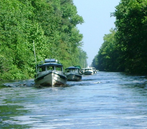 steaming south from the dismal swamp welcome center