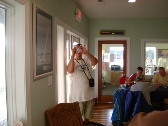 Steve taking my picture taking his.  We're such dorks!