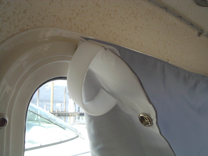 Stick-to-itself Velcro sewn to inside top
