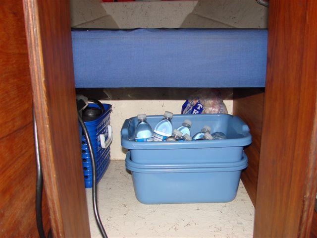 Storage under V Berth