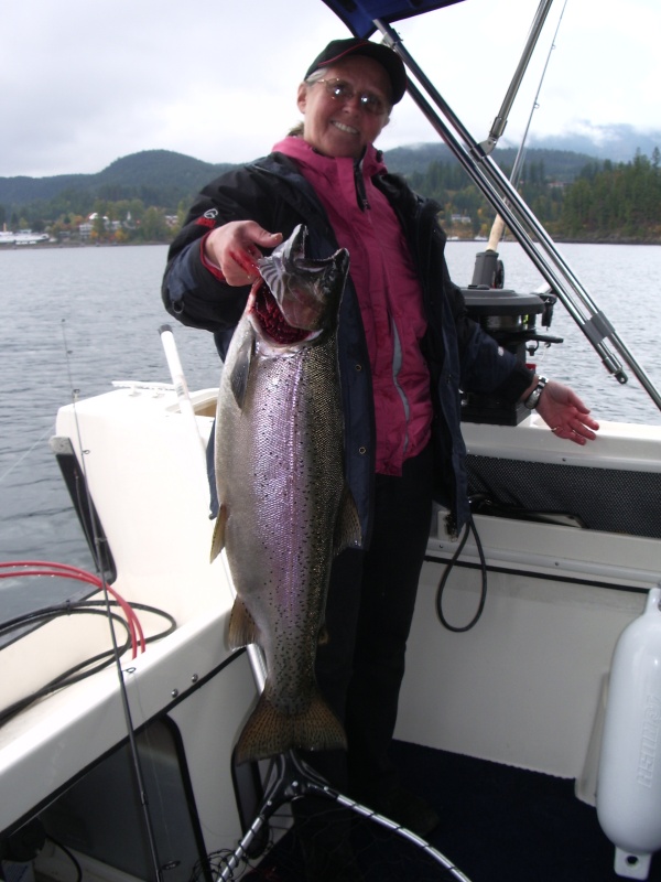 Sue with 11# Kootenay rainbow
