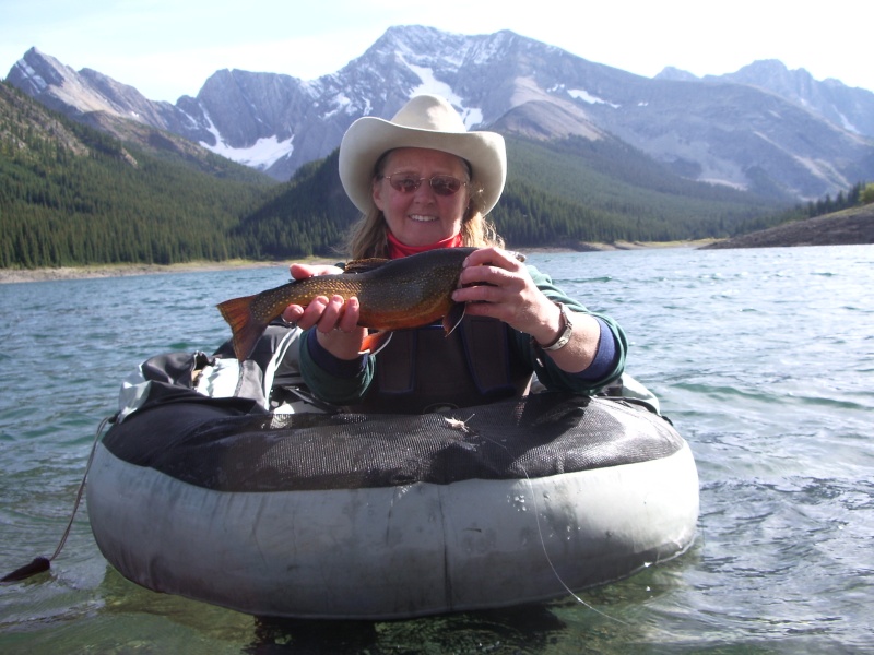 sue with Owl lake brookie