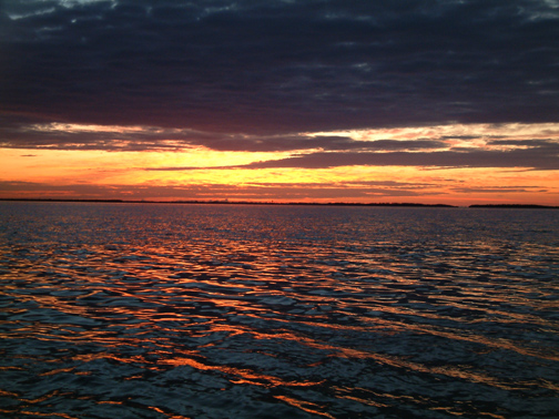 Sunrise at anchor