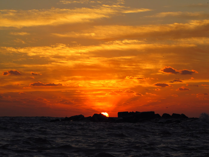 Sunrise towards the Gulf