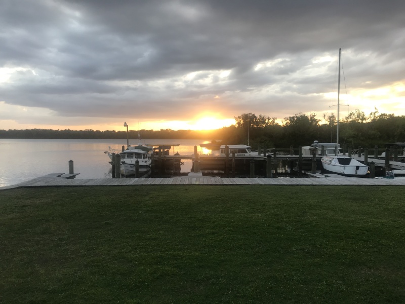 Sunset at BullCreek Marina