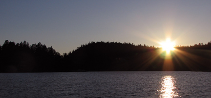 Sunset at the dock
