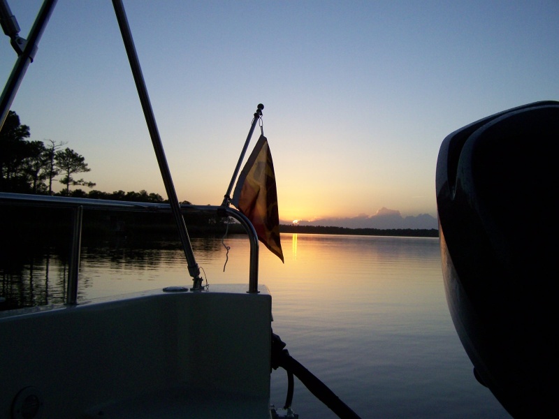 sunset, first overnite, South River, 10/6/07