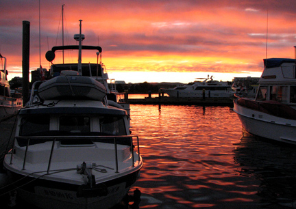 Sunset in the Inner Harbour