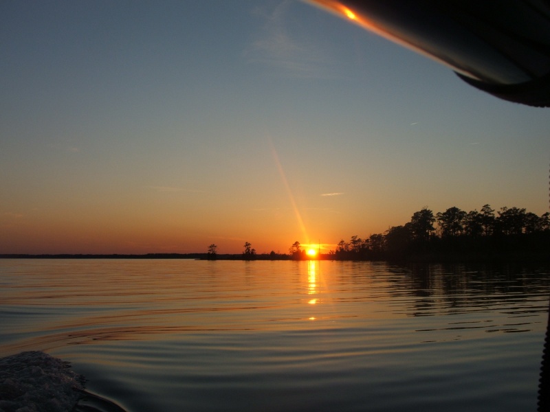 Sunset over Pamlico River as seen from GCSP (20FEB10)
