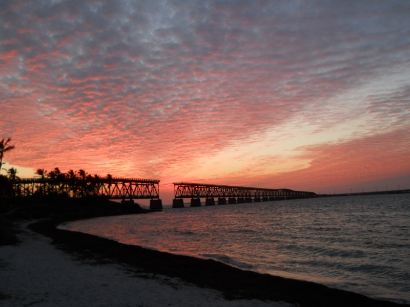 Sunset over The Bahia Honda Bridge