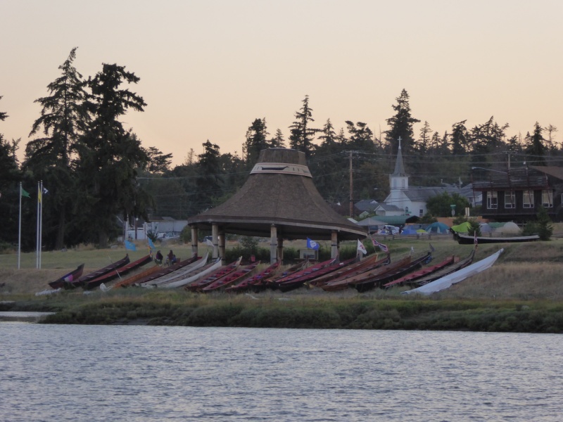 Swinomish tribe after sunset