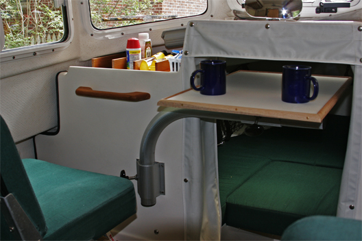 Table in Traveling Position