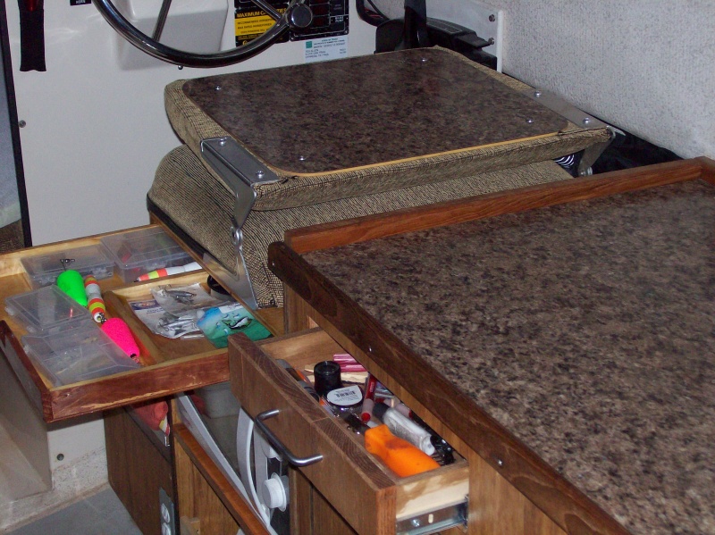 tackle drawer under capt\'s chair