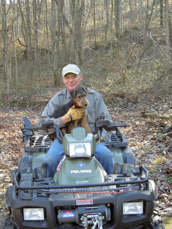 Taking Boomer for a ride.