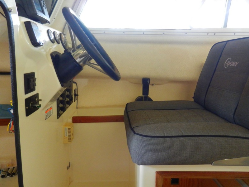 Teleflex wedge with OLD helm seat - more leg clearance.