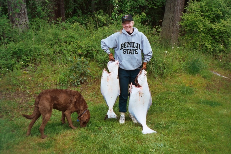 That "Minnesota Girl" can sure catch fish... Port Angeles halibut