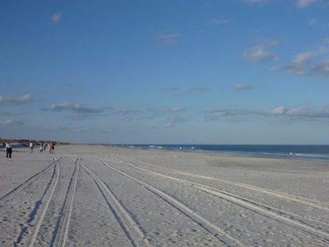 The beach St. Augustine on the way to Key Largo