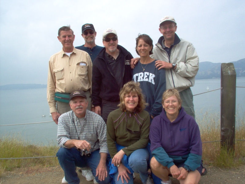 The C-Brats who pressed on to SF Bay, at Angel Island