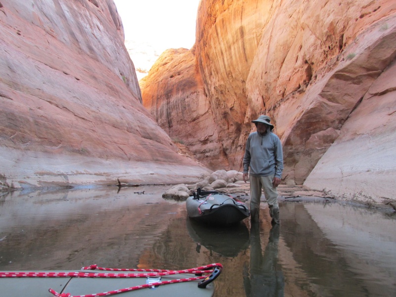 The canyon is shallow here