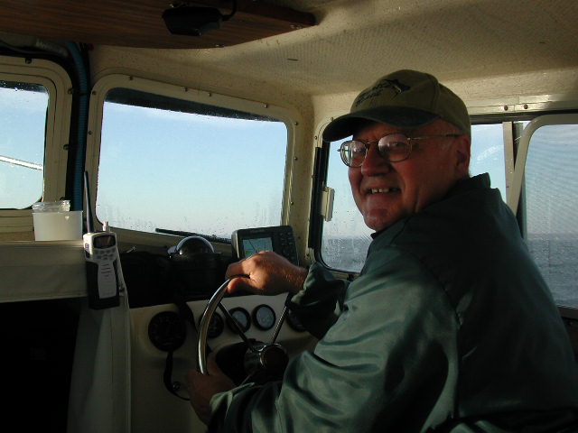 The Captain, at the helm of Captain's Choice