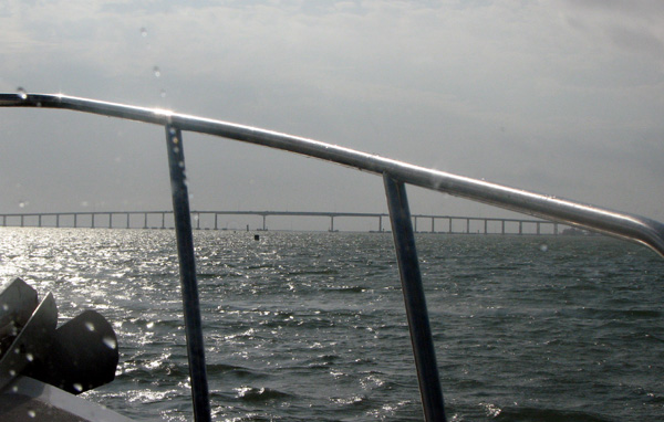 The causeway - one of our landmarks for home