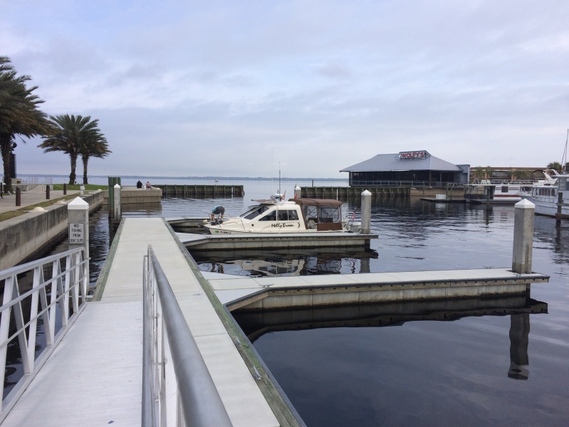 The city of Sanford\'s new day docks. Access is in the west basin. Weekly farmers market just a block away. Great for resupply of fresh veggies and bread.