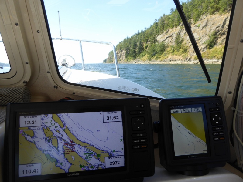 The cliffs on the west side of Galiano and Valdes islands are massive and picturesque