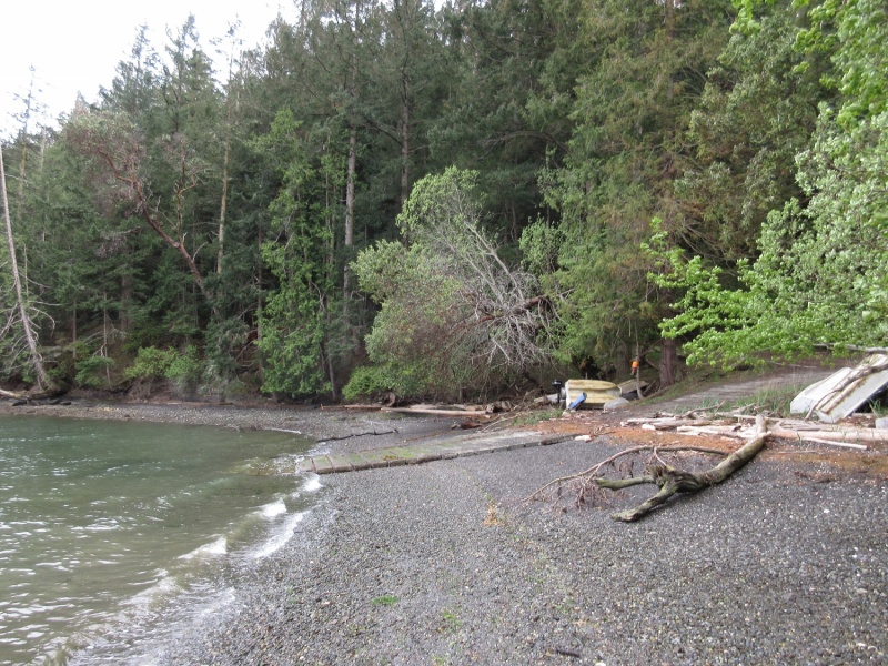 The county launch ramp on Stuart Island