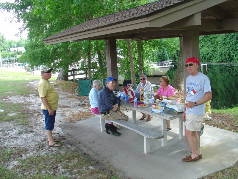 The Crew relaxing at the Visitor Center