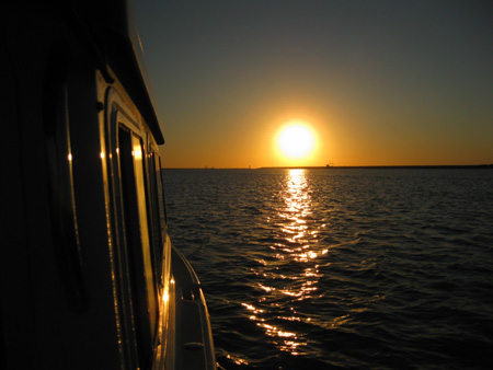 The day's last rays
