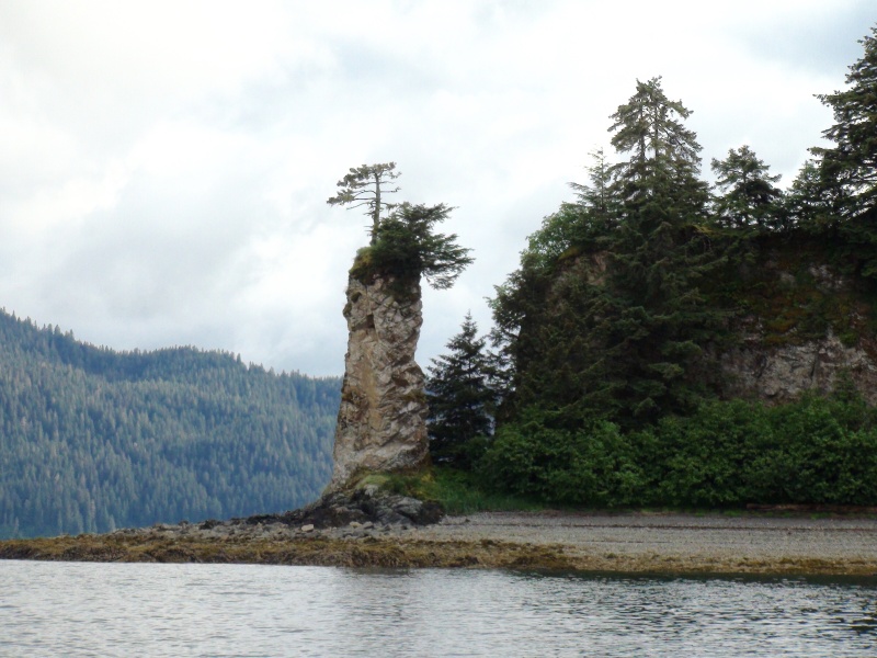 The face on Chimney Rock, Port Fredrick near Hoonah