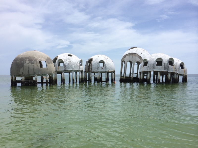 The famous \"dome home\" off of Romano Shoals