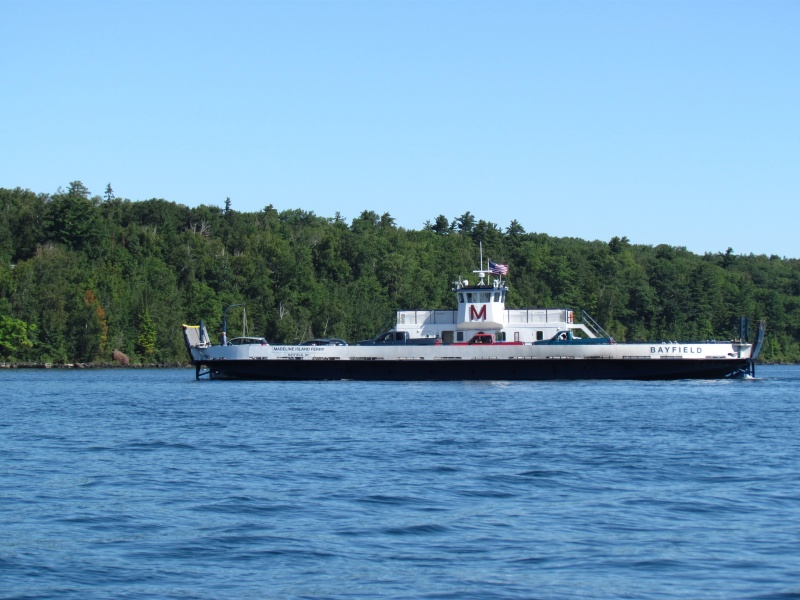 The Ferry over to Madeline Island from Bayfield,Wisconsin