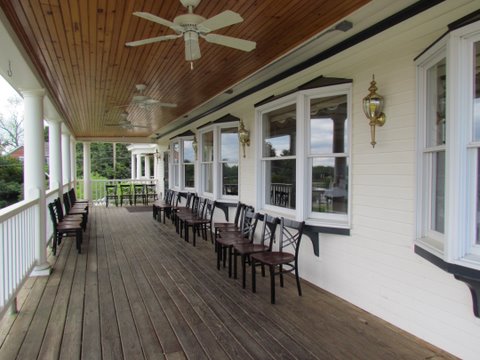 The front porch of the Kitty Knight House