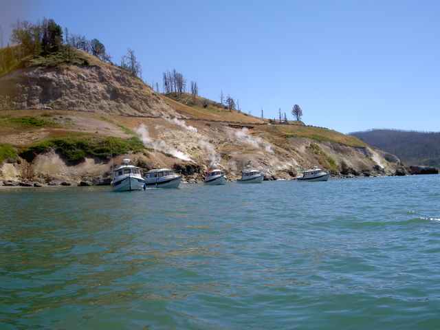 The group in front of Steamboat Point