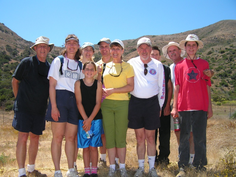 The hikers. Isthmus, Catalina, Aug 04