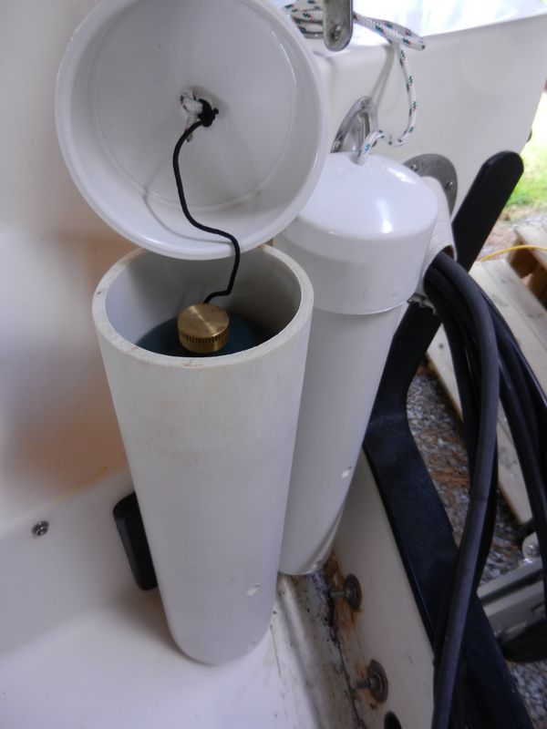 The large one fits two 1lb propane bottles