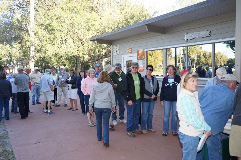The line was long, but went quickly