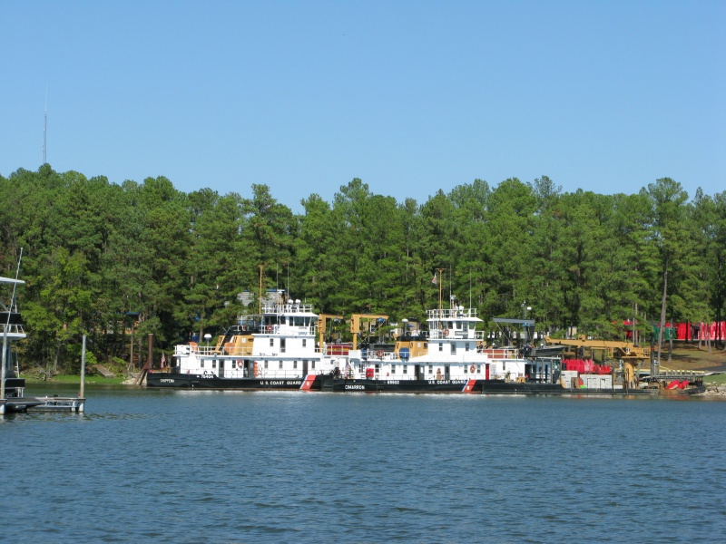 The local Coast Guard buoy tender fleet.