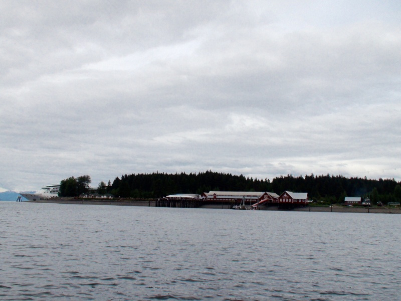The old cannery now cruise ship attraction on Icy Point near Hoonah