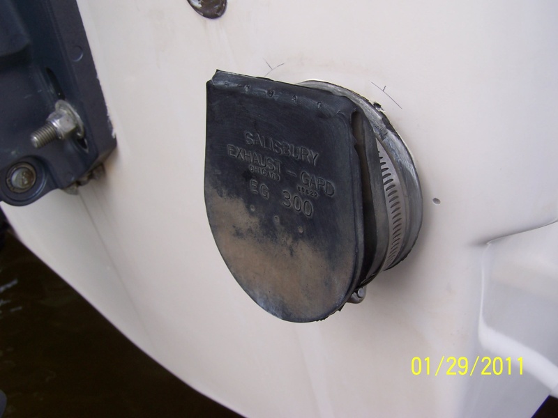 The old rubber flappers had warped allowing water back into the cockpit area, so I decided to replace them with Rabud ball scuppers.