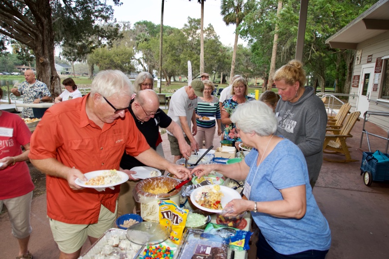 The pot luck part--always lots!