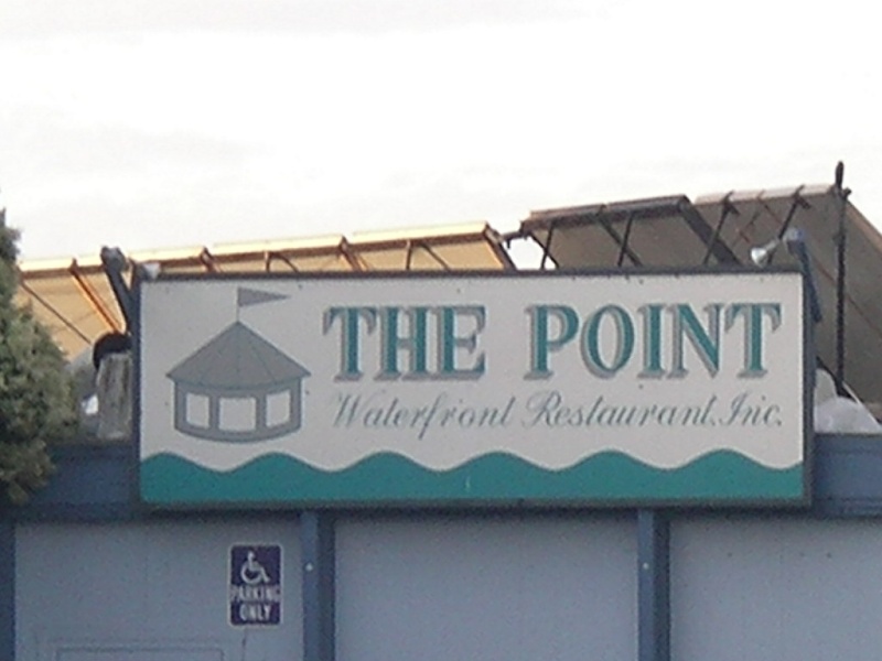 The resaurant at the entrance to the harbor. They would blow a loud horn when a boat would enter or leave.