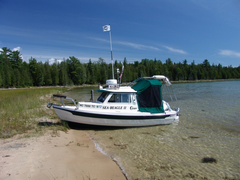 The south west side of Government island.