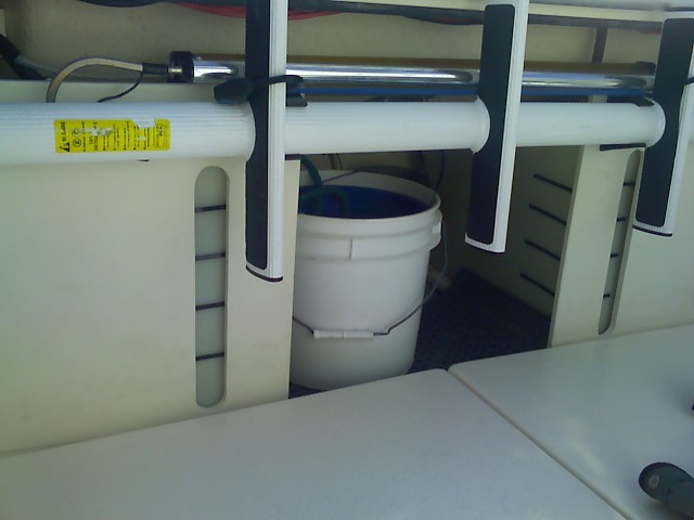 The tanks were filled 5 gallons at a time and marked in 5 gallon increments.