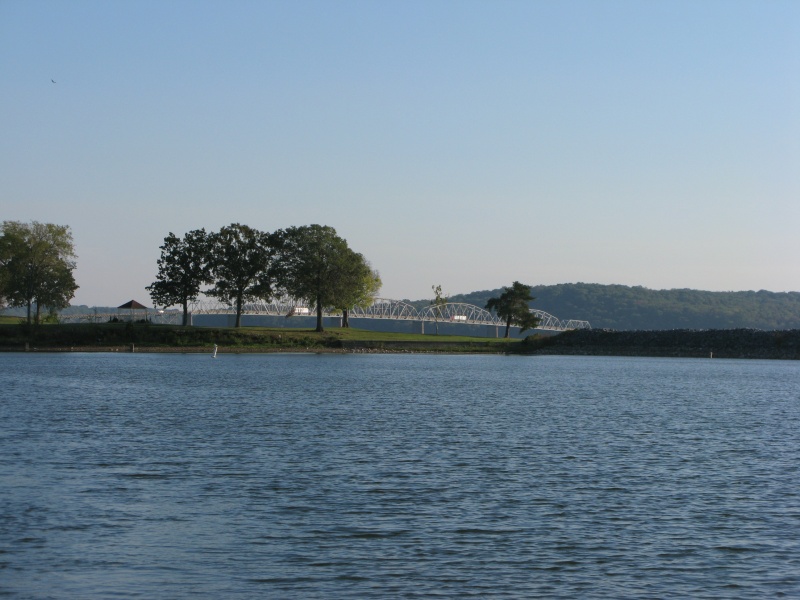 The view leaving the marina the following morning.